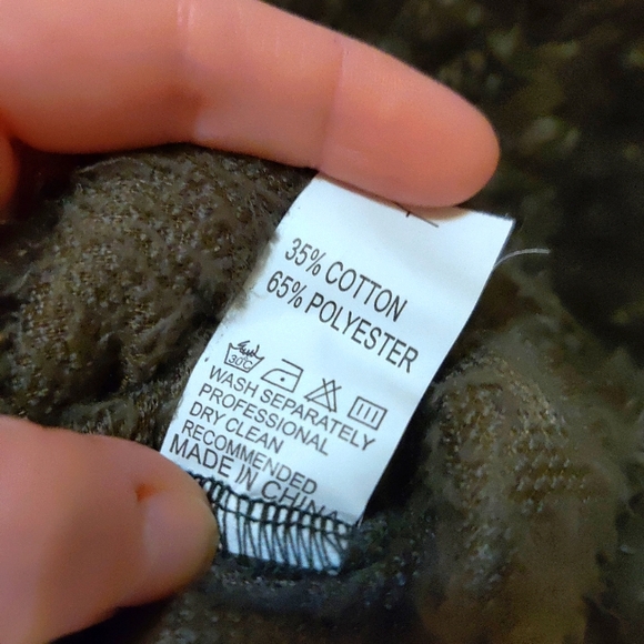 Green Lace Fuzzy Sweater - Picture 6 of 6